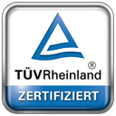 TÜV Rheinland zertifiziert